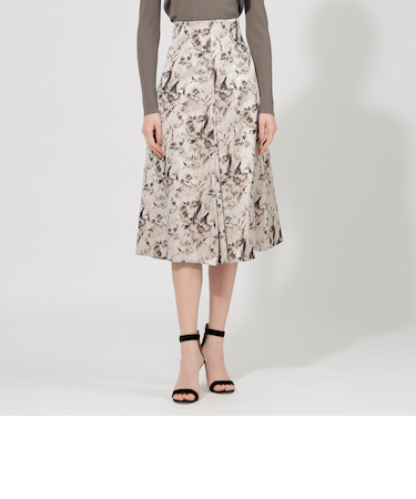 トーナルジャカード タックスカート