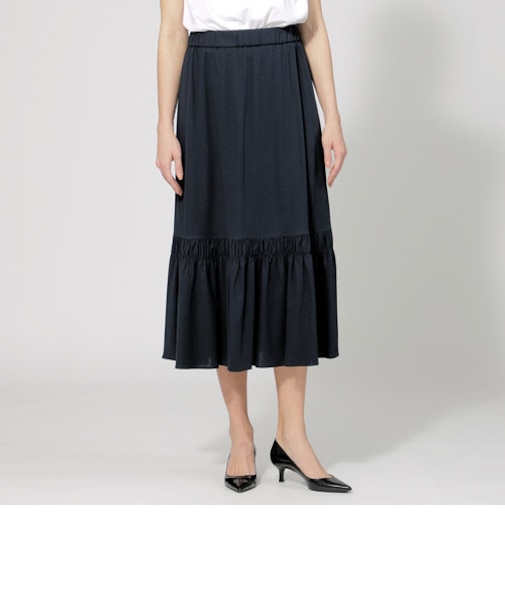【EPOCA STORIA】 ドライスムース フレアスカート 《WEB＆EPOCA THE SHOP店舗限定》