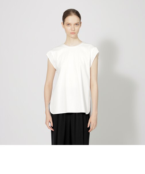 サテンコンビジャージー チュニックカットソー