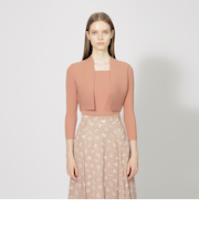 【2024年秋冬モデル】キュプラベーシック ニットボレロ