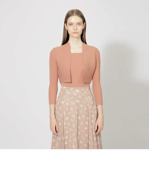 【2024年秋冬モデル】キュプラベーシック ニットボレロ