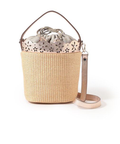 【ROBERTA GANDOLFI】レザーコンビバッグ《WEB＆EPOCA THE SHOP店舗限定》