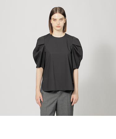 コットンタイプライター パフスリーブブラウス