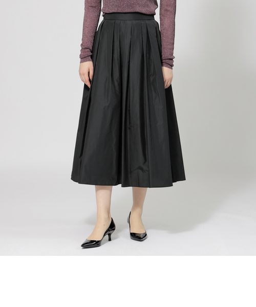 シャンブレーメモリータフタ フレアスカート｜エポカの通販