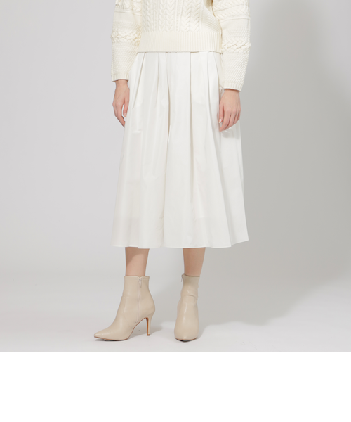 bibiy新品未使用/フレアスカート ホワイト フレアウールスカート/ホワイト【残り3点】 | BOTTOMS | OBLI