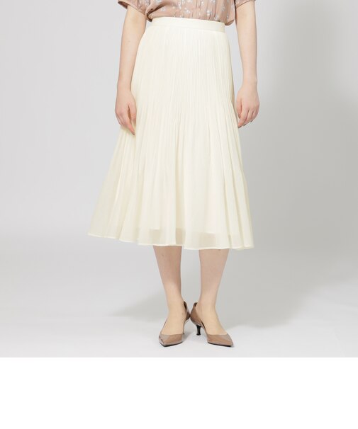 シアーライトクロス プリーツスカート