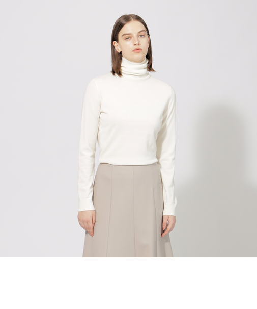 SLOWOOL ベーシックタートルネックニット