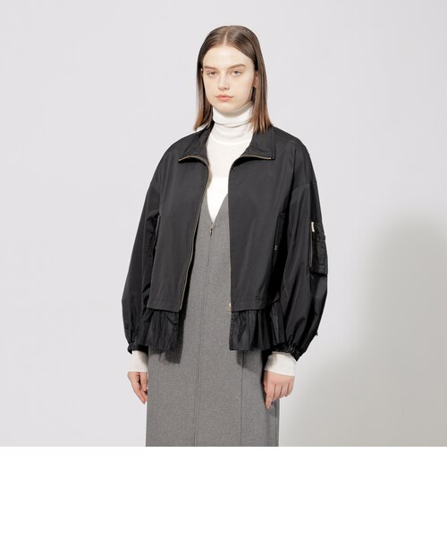 エポカ　ハイマルチタフタ　チュールコンビブルゾン EPOCA STORIA】 ハイマルチタフタ チュールコンビブルゾン