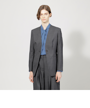 【EPOCA DI BASE】 ウールモヘヤ ノーカラージャケット 《WEB＆一部店舗限定》