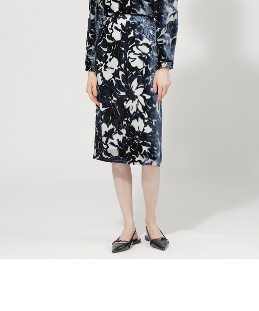 【EPOCA DI BASE】 フラワーオパールプリント タイトスカート 《WEB&一部店舗限定》