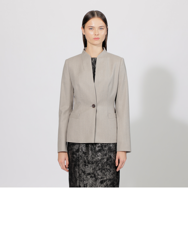 【EPOCA DI BASE】 コンパクトウールフラノ スタンドカラージャケット 《WEB&一部店舗限定》