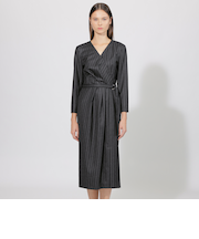 【EPOCA DI BASE】 コンパクトウールフラノ カシュクールドレス 《WEB＆一部店舗限定》
