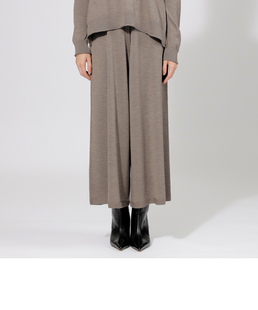 【EPOCA DI BASE】 スーパーファインウール ニットパンツ 《WEB＆一部店舗限定》