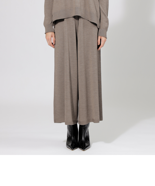 【EPOCA DI BASE】 スーパーファインウール ニットパンツ 《WEB＆一部店舗限定》