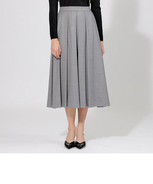 JUNYA WATANABE フレアスカート XS グレー Junya Watanabe: Women's Foiled Print Belted Skirt (Silver) | DSML