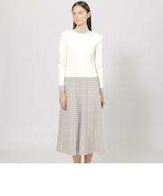 【EPOCA STORIA】 ジオメトリックジャカード ニットドレス  《WEB＆EPOCA THE SHOP店舗限定》