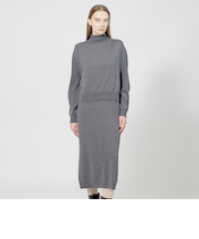 【EPOCA STORIA】 フェイクレイヤード ニットワンピース 《WEB＆EPOCA THE SHOP店舗限定》