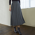 ストレッチウールフラノ プリーツスカート