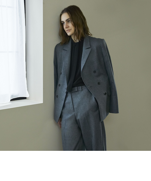 【新品未使用】定価12万円Vince. ダブルブレストジャケット ヴァン Vin ダブルブレストテーラードジャケット （ブラック