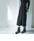 モールスキンニット Aラインスカート