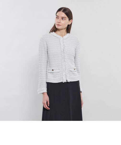 ラメツィーディーニット カーディガン