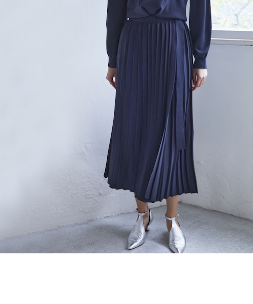 La maglia due】 フリンジAライン ニットスカート｜エポカの通販