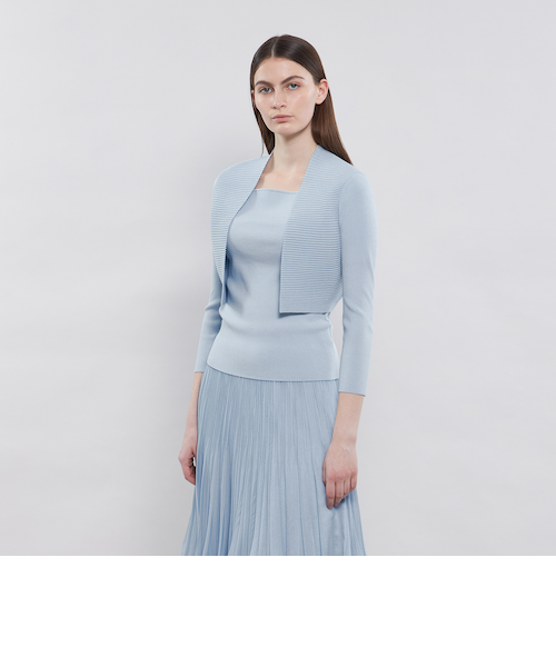 【極美品✨️】エポカ キュプラベーシックニットボレロ オフホワイト 2025年春夏モデル】キュプラベーシック ニットボレロ｜エポカの通販