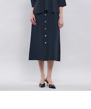 【La maglia】 フロントボタンニットスカート