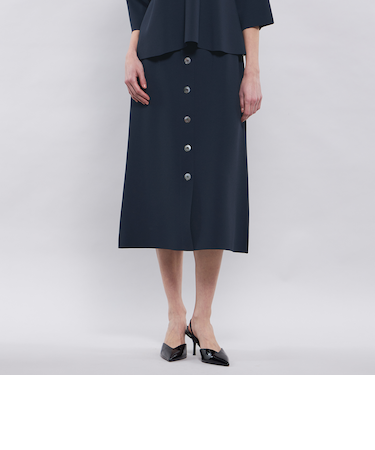 【La maglia】 フロントボタンニットスカート