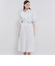 【EPOCA STORIA】 ハイカウントブロード シャツワンピース 《WEB＆EPOCA THE SHOP店舗限定》