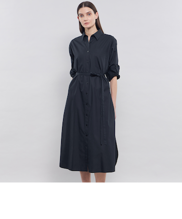 【EPOCA STORIA】 ハイカウントブロード シャツワンピース 《WEB＆EPOCA THE SHOP店舗限定》