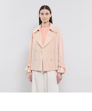 ライトメモリータフタ ショートトレンチコート