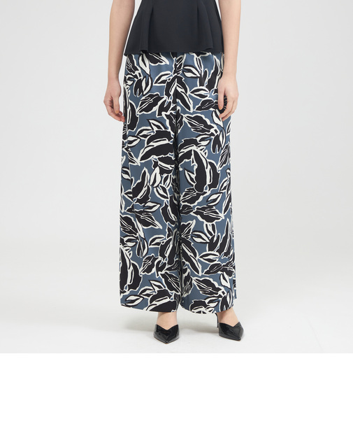 【EPOCA STORIA】 ボタニカルフラワープリント ワイドパンツ 《WEB＆EPOCA THE SHOP店舗限定》