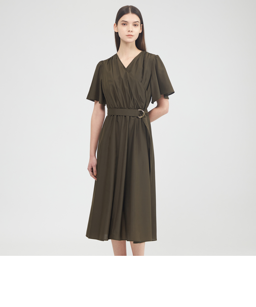 【EPOCA STORIA】 スパンライトローン カシュクールワンピース 《WEB＆EPOCA THE SHOP店舗限定》