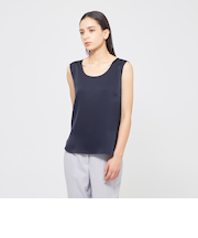 【VERY NaVY2025年6月号掲載】バックサテンジョーゼット タンクトップブラウス