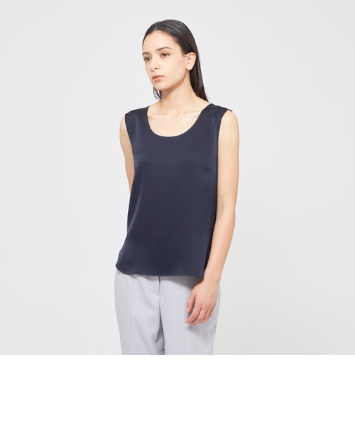 【VERY NaVY2025年6月号掲載】バックサテンジョーゼット タンクトップブラウス