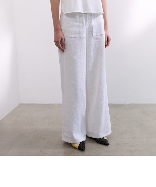 【VERY NaVY2025年6月号掲載】リネンコットンデニム ワイドパンツ