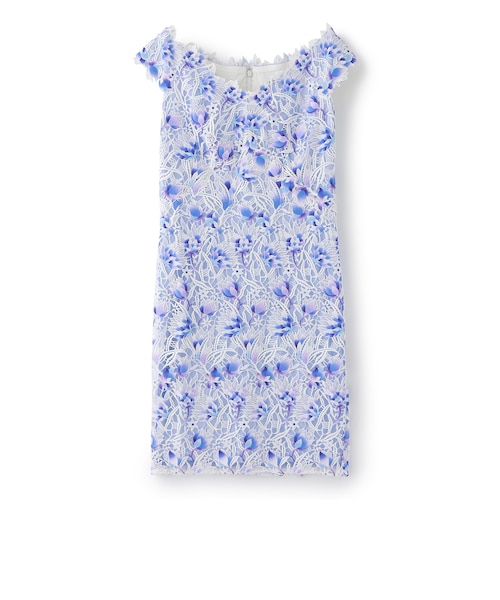 TADASHI SHOJI】フラワーエンブロイダリードレス《WEB＆EPOCA THE SHOP