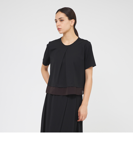 【Lu TECS】コンパクトジャージー テントシルエットプルオーバー