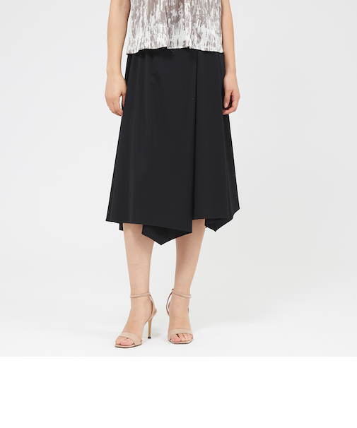 【Lu TECS】コンパクトジャージー フレアスカート