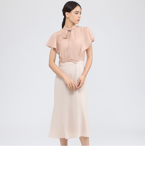 シフォンコンビ デザインドレス｜エポカの通販｜&mall（アンドモール