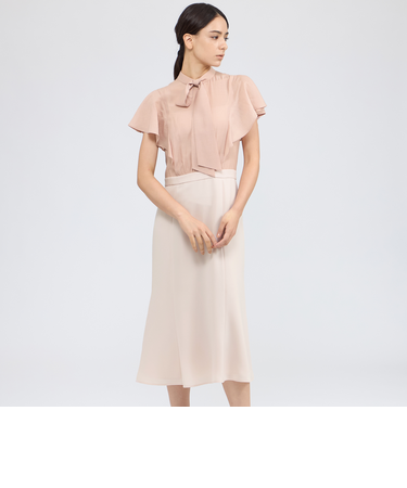 シフォンコンビ デザインドレス