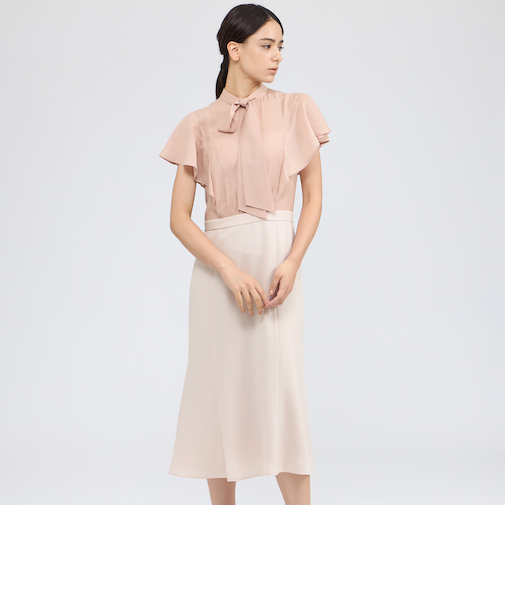 シフォンコンビ デザインドレス