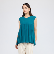 コットンファイン ノースリーブニットプルオーバー