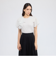 シアーラッフルジャージー デザインカットソー