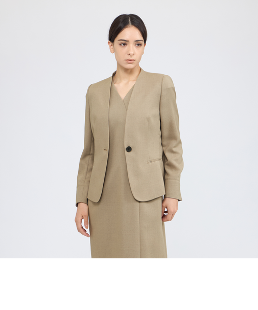 ナチュラルビエラ ノーカラージャケット