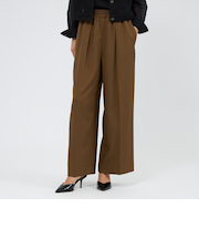 トリアセテートツイル ワイドパンツ