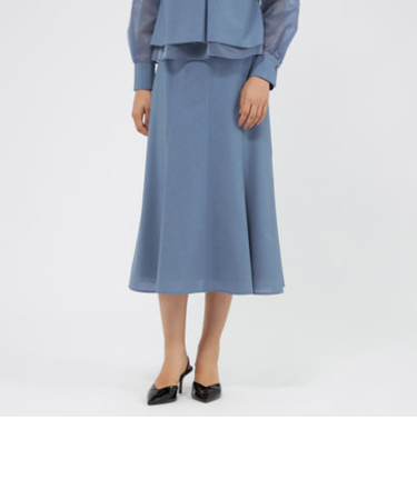 ハイツイストクレープ セミフレアスカート