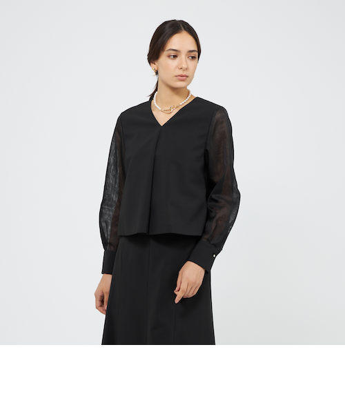 名品・新色登場！】シアークロップドシャツ | La boutique BonBon(ラブ