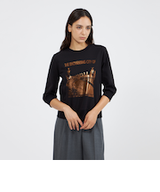 フォイルロゴプリント スウェットプルオーバー